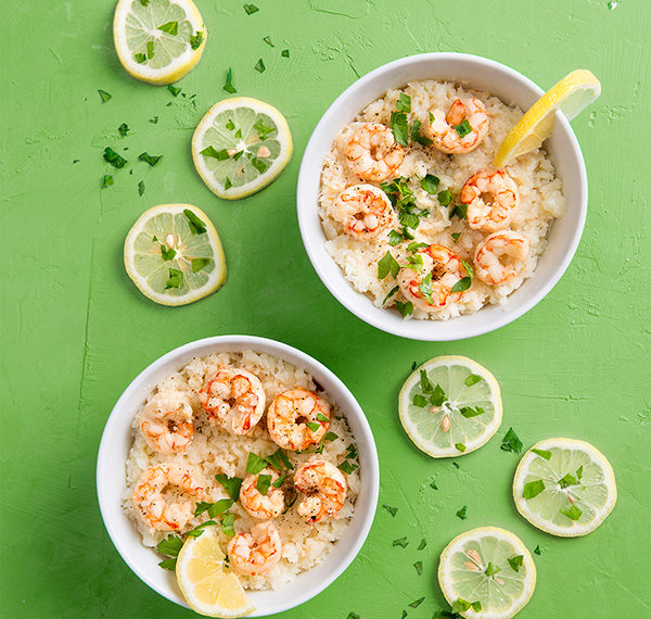 Garlic Shrimp Scampi with Cauliflower Rice