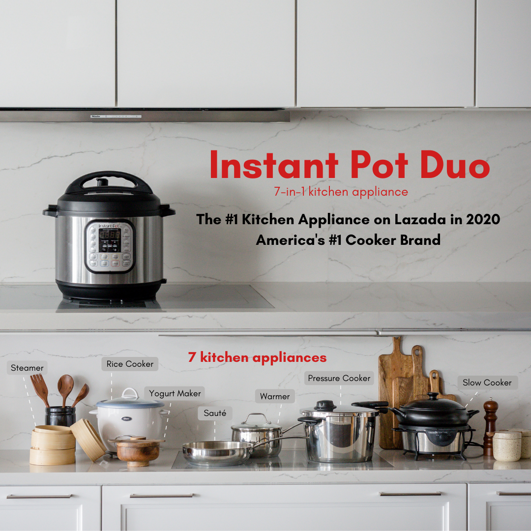 Instant Pot Duo Mini 3 qt 7-in-1 Multi- Use Programmable Pressure Cooker, Slow Cooker, Rice Cooker, Steamer, Sauté, Yogurt Maker and Warmer