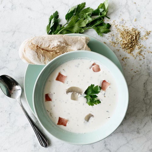 Creamy mushroom soup